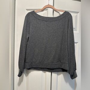 Banana Republic Charcoal Knit Top